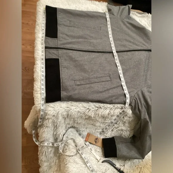 Dockers gray soft shell performance hooded full zip Jacket Men's XXL